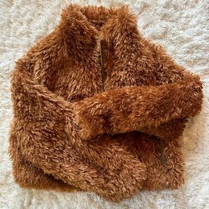 Maeve Teddy Zip-Up Coat